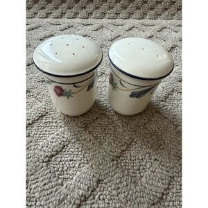 Lenox Poppies on Blue - Salt and Pepper Shakers-